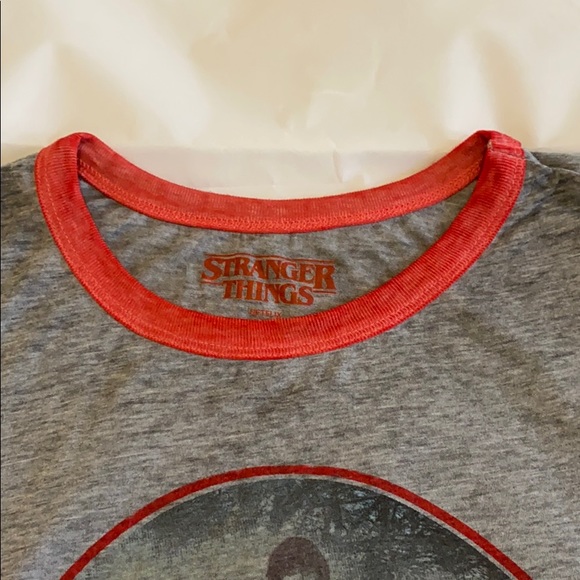 Stranger Things Burnout Ringer Tee LARGE - Picture 2 of 8